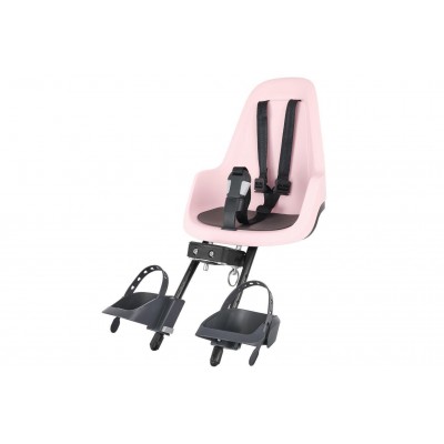 Detská sedačka Bobike Go Mini predná - ružovo-čierna